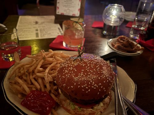 Vegan burger!  at Sweet Liberty in Miami Beach