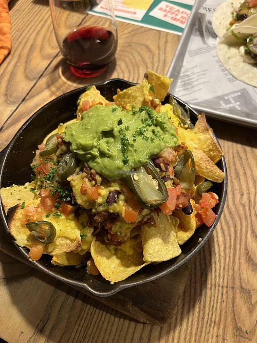 Vegan nachos  at The World Bar and Resturant in Queenstown