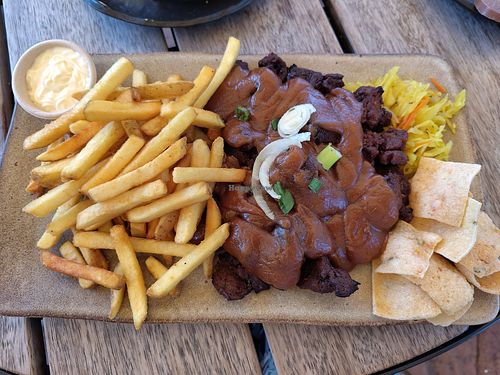 ....we forgot to ask if the mayonaise was vegan... at The Flaming Feather - Toverland in Sevenum