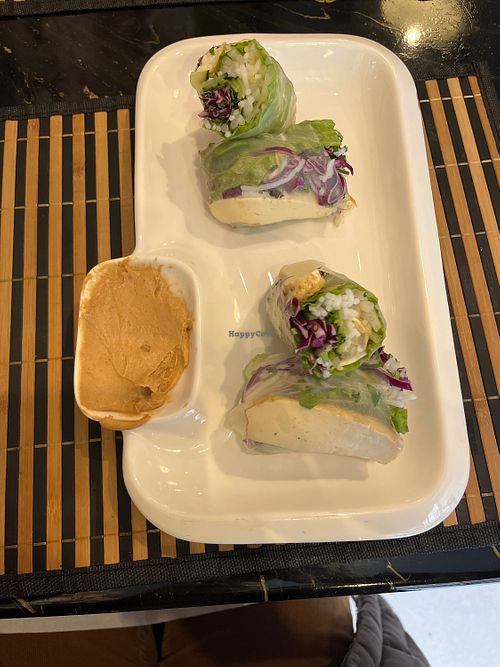 Tofu summer rolls   at Just Pho You in New York City