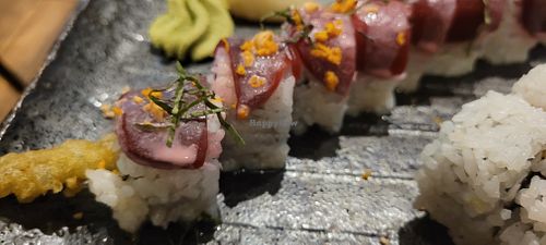 Vegan beets sushi at Blue Sushi Sake Grill - Wright Plaza in Omaha