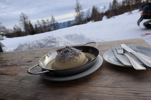 Germknödel   (Germ dumpling) at Tauplitzhaus - Naturfreunde Linz in Bad Mitterndorf