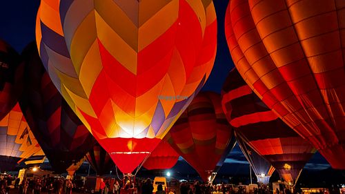 Evening out after ballon festival at Chico's Tacos in Lake Havasu City