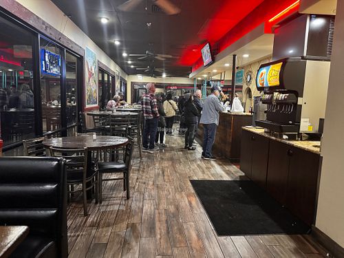 On this side, the restaurant you can order at the counter and grab a seat at Chico's Tacos in Lake Havasu City