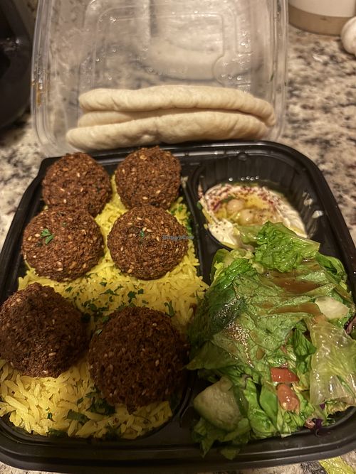 Falafel platter   at Falafel & Grill - Montrose in Chicago