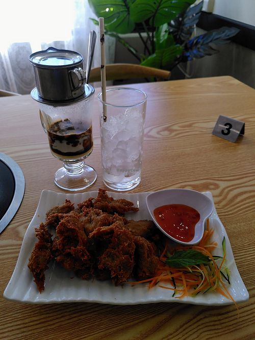 Chick'N bites at Vegan World  in Northbridge