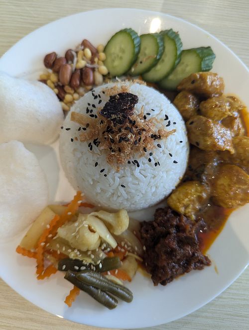 Nasi lemak at Vegan World  in Northbridge