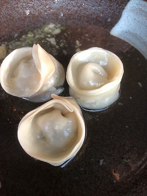 Mushroom Tuffle Dumplings at Buddha Chay in Vancouver