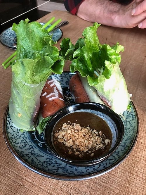 House Lettuce Wraps at Buddha Chay in Vancouver