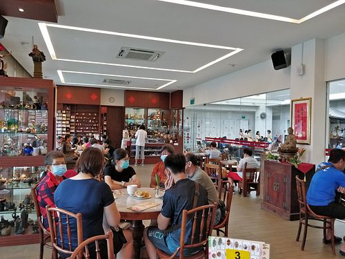 Café interior at Water Drop Teahouse 滴水坊 in Northeast Singapore
