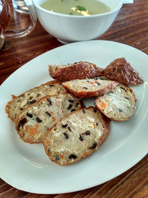 Sliced Ngoh Hiang at Water Drop Teahouse 滴水坊 in Northeast Singapore