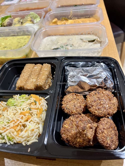 Falafel, hummus, rice #Veganuary at Doctor K's Vegan Kitchen in Aberdeen