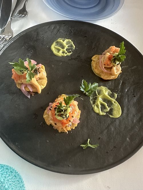 Fried Plantain Tostone  at Indigo in Providenciales