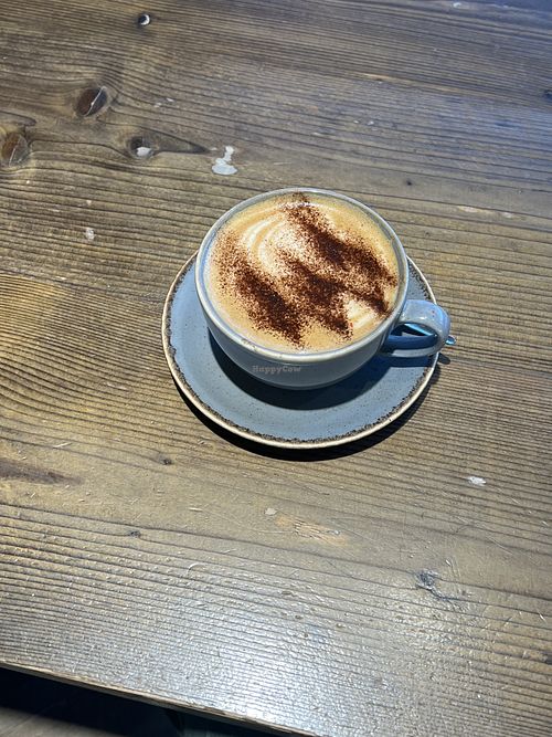 cappuccino   at Explorer Cafe in Aviemore