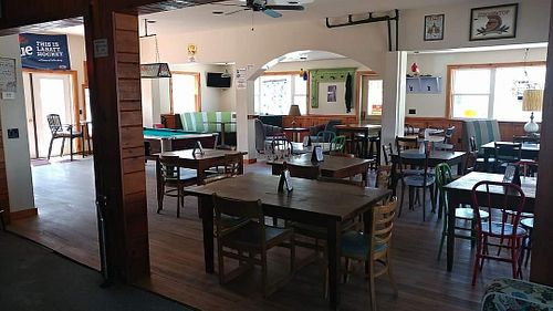 Dining area #Veganuary at Green's Long River Inn in Unadilla