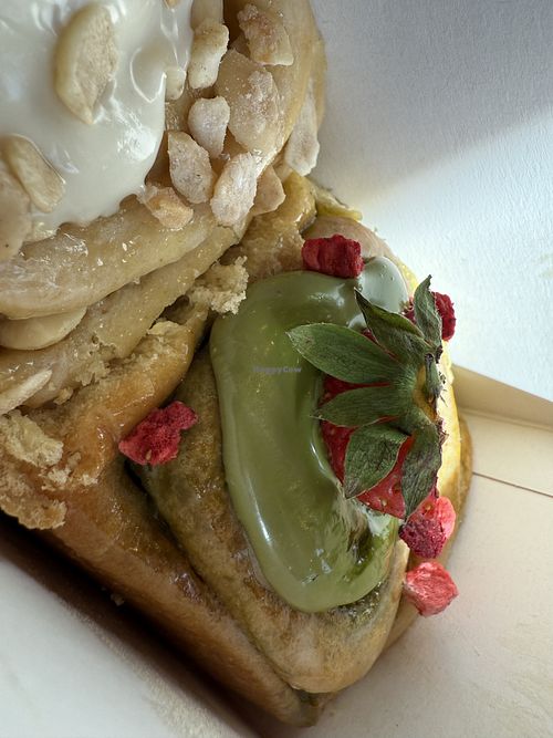 special of the day: vegan matcha  at Cinnamood in Berlin