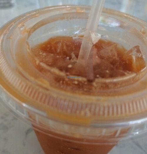 Thai Iced Tea with Coconut Milk at Araya's Place in Bellevue