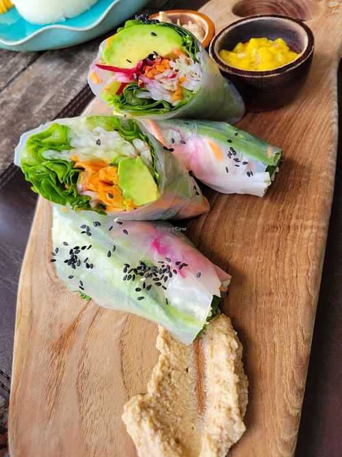 Fresh rolls at Vikasa Yoga Retreat and Restaurant in Koh Samui