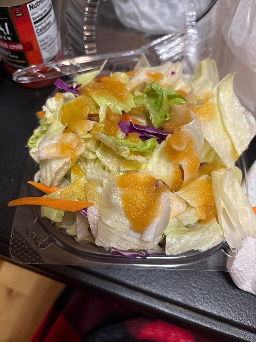 House Salad with ginger dressingg  at Hibachi 101 in Wilson