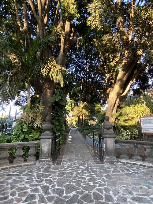 Courtyard entrance   at La Cueva de Don Cenobio in Tequila