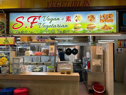 stall front.
Photo by Henry Lau aka Mr Purple at SF Vegan & Vegetarian in Central Singapore