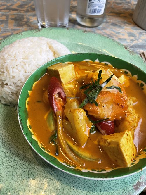 Red curry with tofu.  at Rosa's Thai Cafe in Manchester