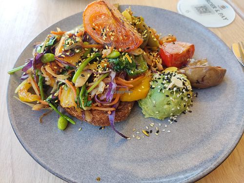 Vegan Vego Stack at Avoca Sands Café Bar in Avoca Beach