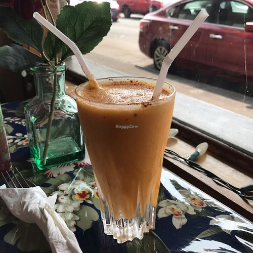 vegan lassi at Prabha's Indian Restaurant in Hilo