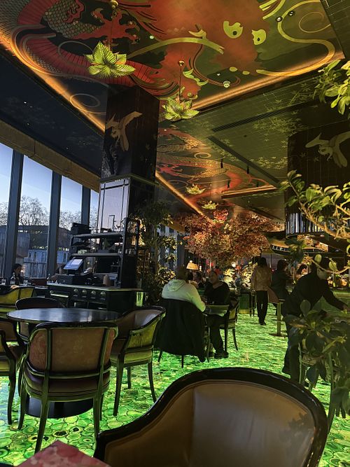You get a view of st. Paul’s cathedral too but u didn’t take a photo!!  at The Ivy Asia in East London