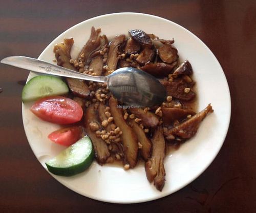 Mushroom Peking duck at I Love Vegetarian Food - De Ra Sa in Tuban