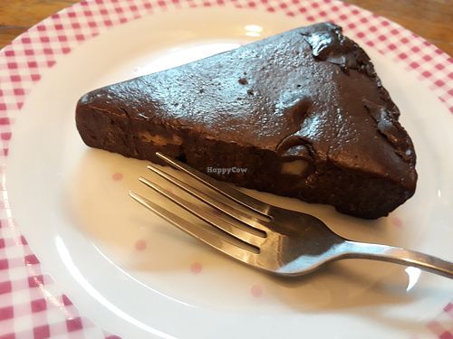 Walnut gluten-free brownie at Bonita Cafe and Social Club in Bangkok