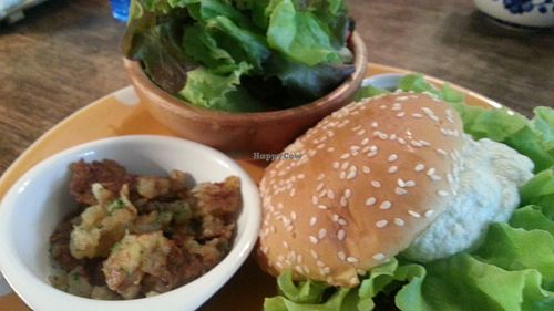 teriyaki burger at Bonita Cafe and Social Club in Bangkok