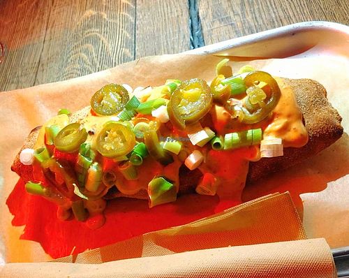 Holy chipotle vegan hotdog at BrewDog - Berlin Mitte in Berlin