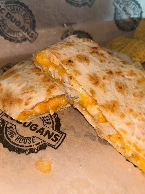  vegan quesadilla 🥰🤩  at RC Dugans in East Meadow