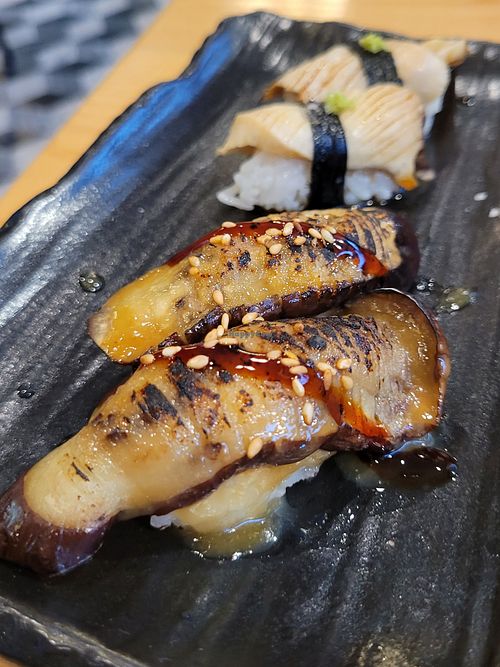 Miso eggplant #Veganuary at Kusaki - Pop-up in Los Angeles