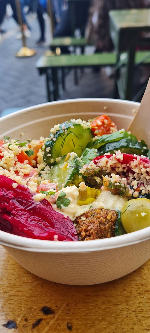 Falafel bowl at Maoz - Muntplein in Amsterdam