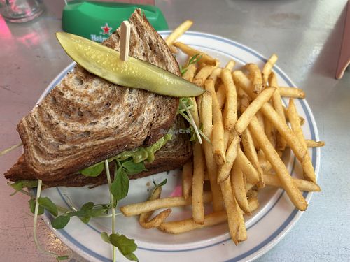 The Boy George with fries  at Electric Diner in Hamilton