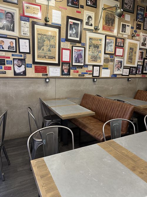 inside  at Bagelstein in Strasbourg