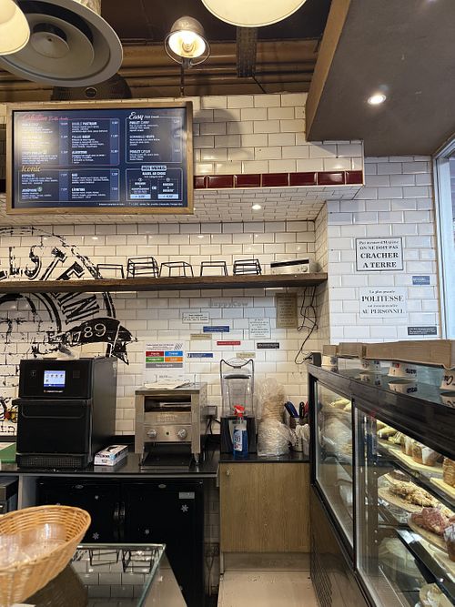 inside  at Bagelstein in Strasbourg