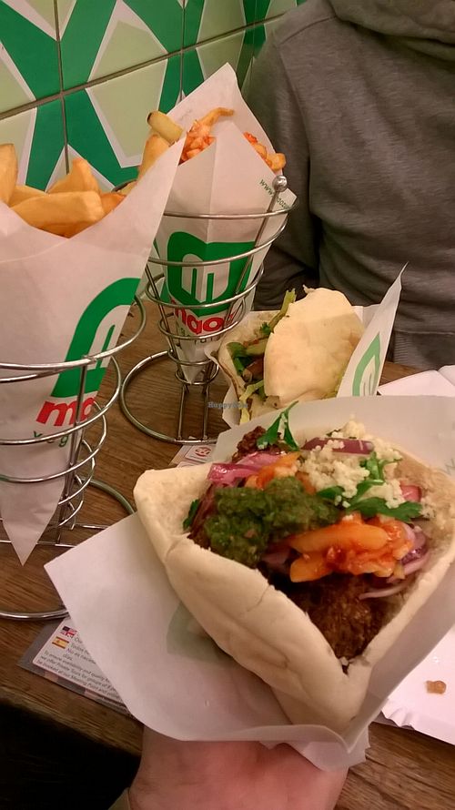 Maoz falafel is the best! at Maoz - Leidsestraat in Amsterdam