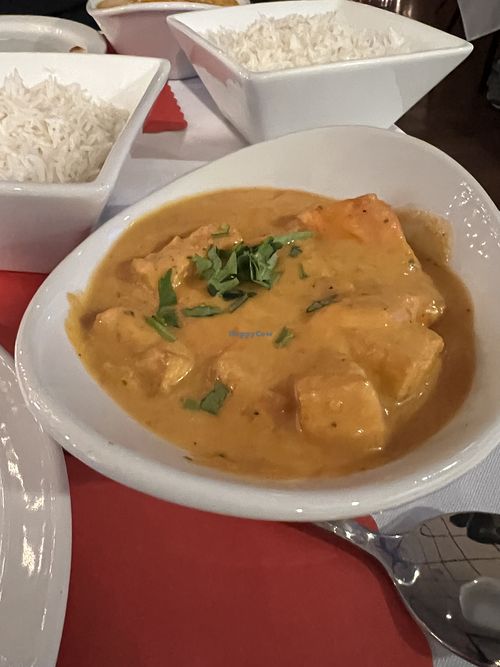 Tofu Masala - delicious!   at The Spices Restaurant and Bar in Sheboygan