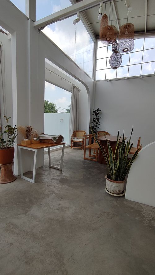 Upstairs dining room #Veganuary at Organic Room in Ayutthaya