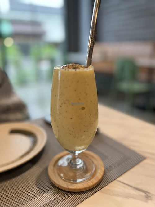Mango Lassi  at Pranaa Food For Life in Bangkok