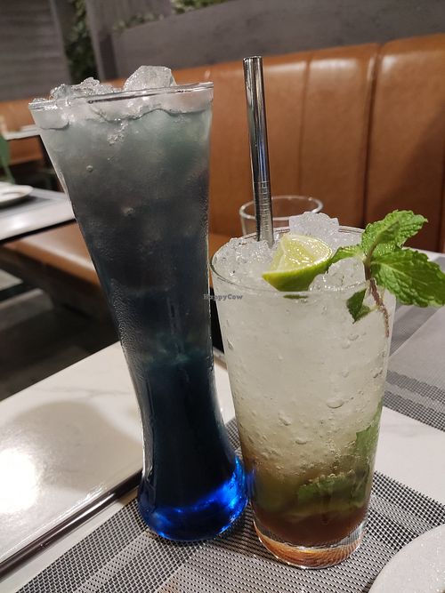 Cocktails at Pranaa Food For Life in Bangkok