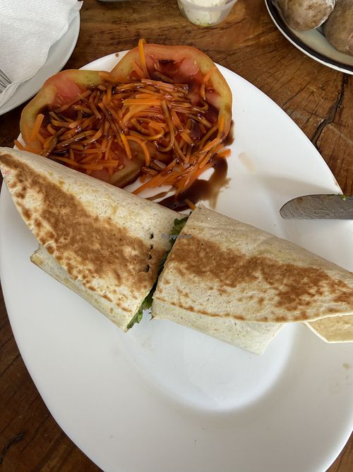 Fajita with black beans   at La Fuente in Tenerife