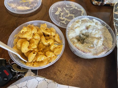 Mac and cheese and potato salad   at The Kind Cleaver in Orlando