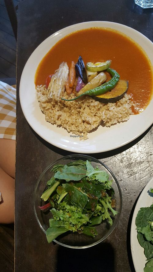 Delicious veggies curry with brown rice! at Cafe Sukkara - 수카라 in Seoul