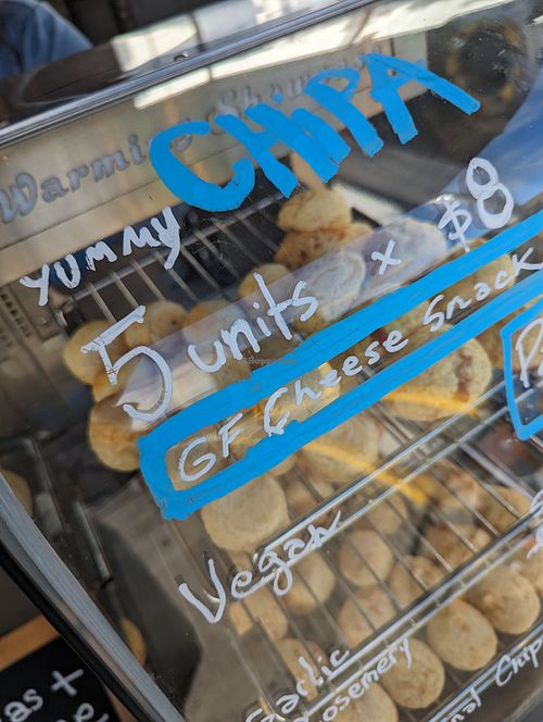 Vegan chipa at Harbourside Market in Wellington