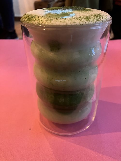 Met ceremonie matcha  at Coffee + Matcha Bar in Basel