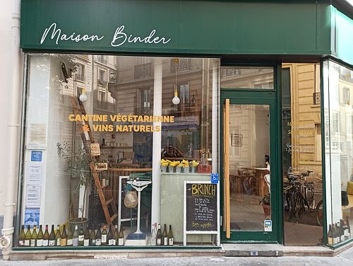 Outside at Maison Binder in Paris